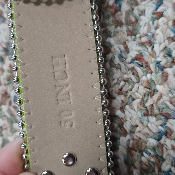 Rainbow Sparkly Glitter Western Rhinestone Belt New Large 50" Men Women - Picture 6 of 6